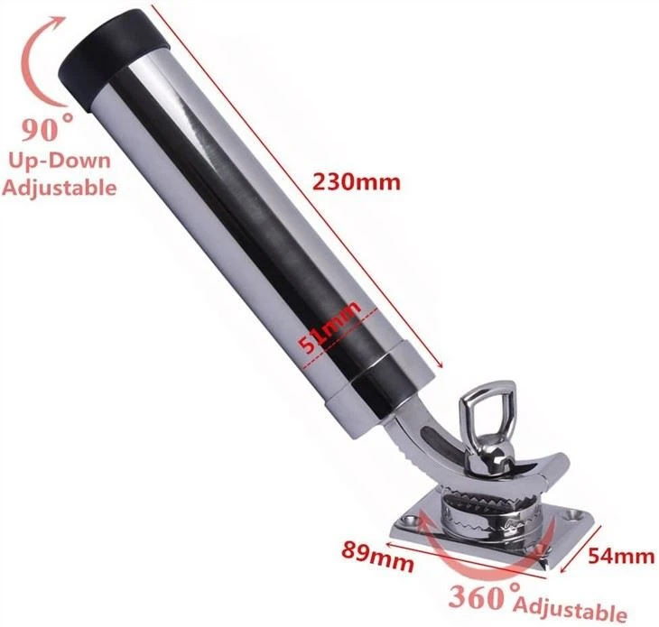 Allshine Marine 360-degree Adjustable Fishing Rod Holder